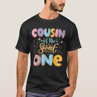 Cousin des süßen 1. Geburtstags-Girl Donut Lo T-Shirt