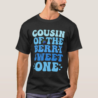 Cousin des süßen ersten Geburtstags Sweet Blueb T-Shirt