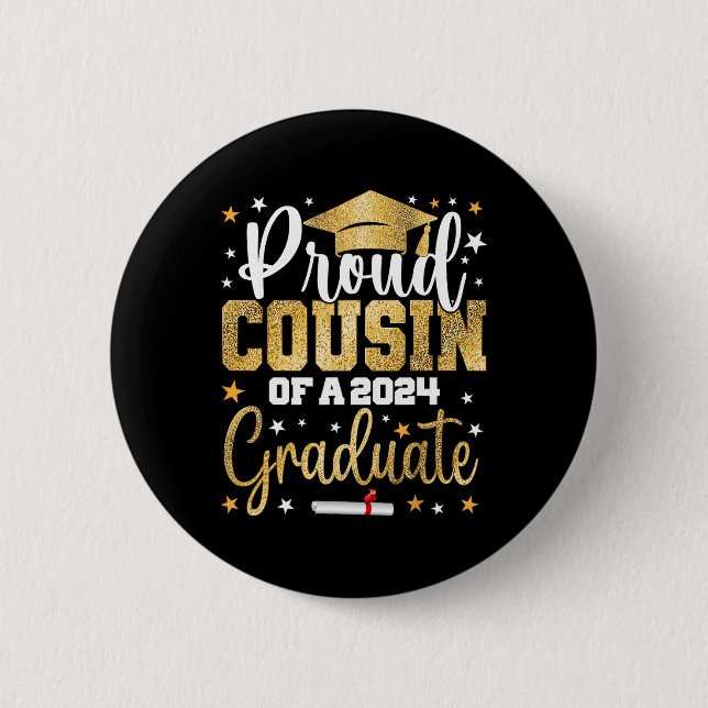 Cousin eines 2024-Grad-Cl-Abschlusses Button (Vorderseite)