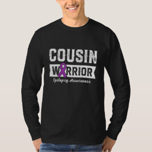 Cousin eines Kriegers Epilepsie Cousin Lila Band T-Shirt