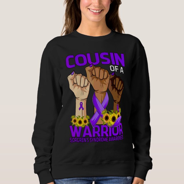 Cousin eines Warrior-Sjorgren-Syndrom Sweatshirt (Vorderseite)