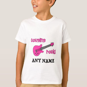 Cousin-Felsen! mit rosa Gitarre T-Shirt