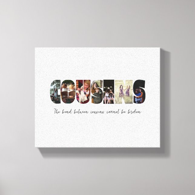 Cousin FotoCollage Canvas drucken Leinwanddruck (Vorderseite)