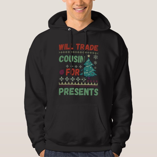 Cousin für Weihnachten Hoodie (Vorderseite)