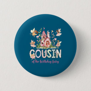 Cousin Geburtstag Feen-Magical-Girl-Kunstwerk Button