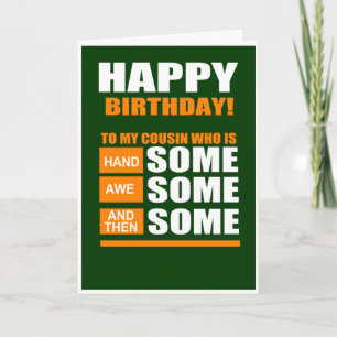 Cousin Geburtstag Karte