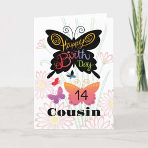 Cousin Geburtstagskarte Karte