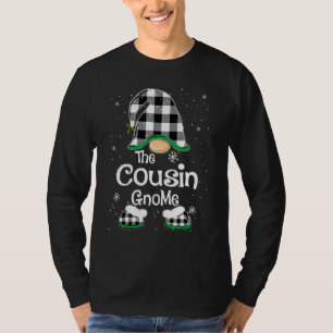 Cousin Gnome Büffel Karo passende Familie Weihnach T-Shirt
