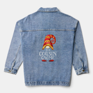 Cousin Gnome Xmas Familienmatratzen Weihnachten Jeansjacke