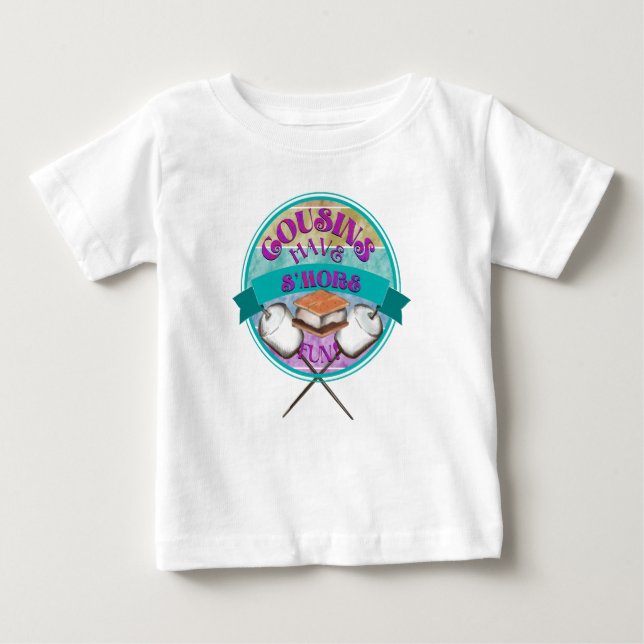 Cousin haben mehr Spaß Baby T-shirt (Vorderseite)