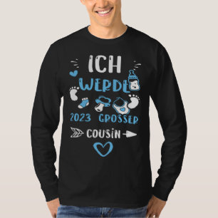 Cousin, ich werde 2023 ein großer Cousin, Baby Boy T-Shirt