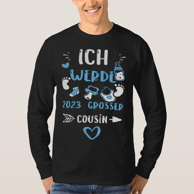 Cousin Ich Werde 2023 Großer Cousin  Baby Boy T-Shirt (Vorderseite)