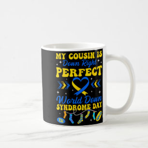 Cousin ist absolut perfekte Welt Down-Syndrom Kaffeetasse