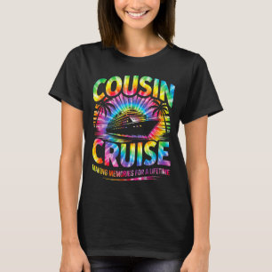 Cousin-Kreuzfahrt passende Familienferien-Tie-Dye T-Shirt