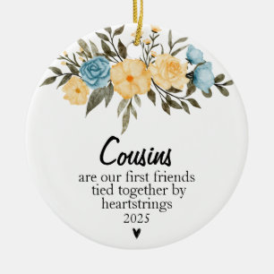 Cousin Lieblings-Cousin-Blumendekoren Keramik Ornament