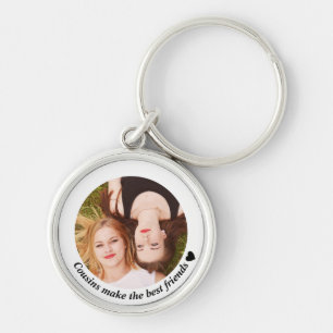 Cousin machen das Foto der besten Freunde Schlüsselanhänger