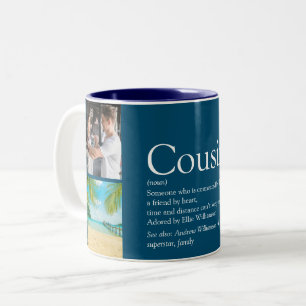 Cousin Modern 4 Foto Spaß Blaue Definition  Zweifarbige Tasse
