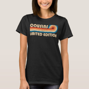 COUSIN nennen Retro Vintag 80er 90er Geburtstagsre T-Shirt