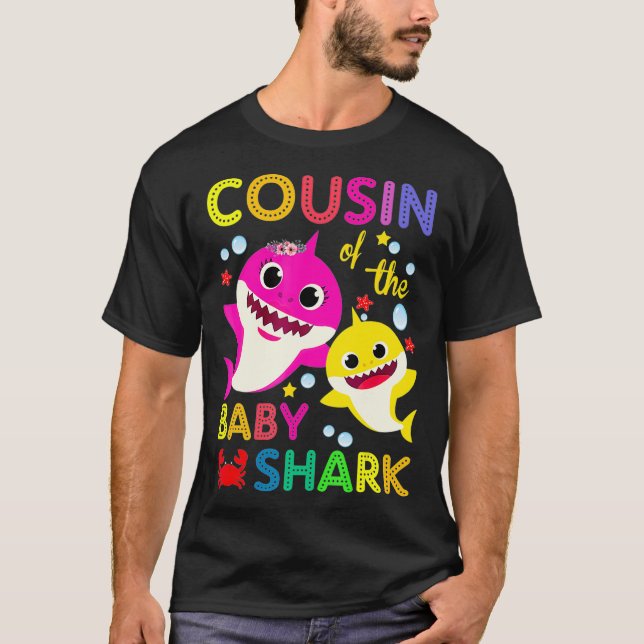 Cousin Of The Baby Shark Birthday Cousin Shark _1  T-Shirt (Vorderseite)