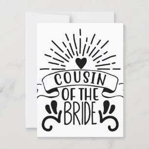 Cousin Of The Bride Postkarte