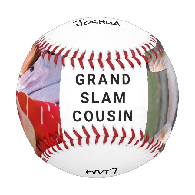 Cousin Personalisierte Fotos Baseball (Vorderseite)
