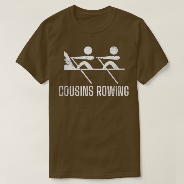 Cousin Ruderboot Sculling Sportboot T-Shirt (Design vorne)