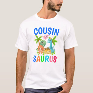 Cousin Saurus Birthday Boy Cousin Dinosaurier Firs T-Shirt