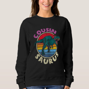 Cousin Saurus I Tyrannosaurus Rex Rex I Familienma Sweatshirt