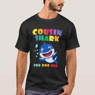 Cousin Shark Doo Doo Funny Baby Mommy Kids T-Shirt