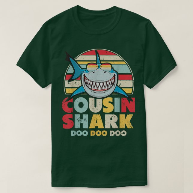 Cousin Shark , Gift For Cousin  T-Shirt (Design vorne)
