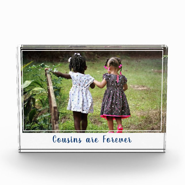 Cousin sind für immer fotoblock (Vorderseite)