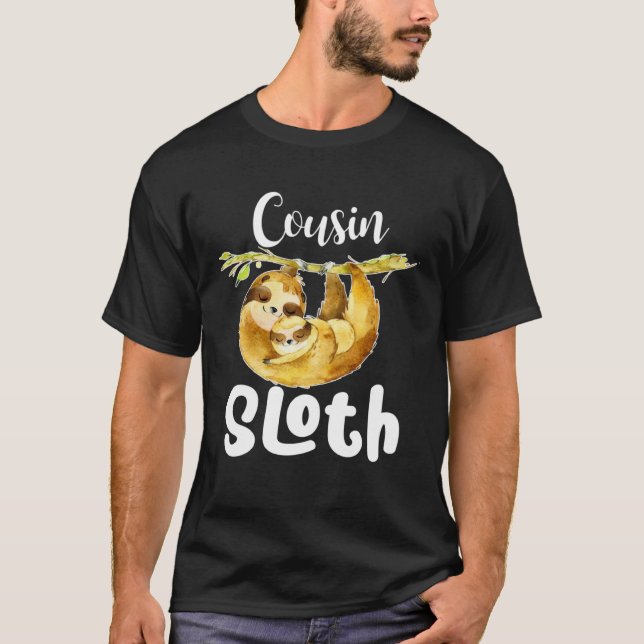 Cousin Sloth Matching Family Cute  Mother s Day T-Shirt (Vorderseite)