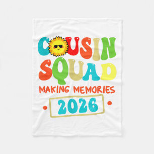 Cousin Squad Crew 2026 Erinnerungen Familie Fleecedecke