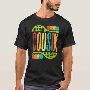 Cousin Tennis Racket Balls Männer Sportlerin Cousi T-Shirt