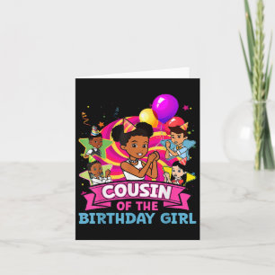 Cousin The Birthday Girl Party Pink Doll Family De Karte