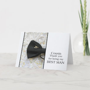 Cousin Trauzeuge vielen Dank Dankeskarte