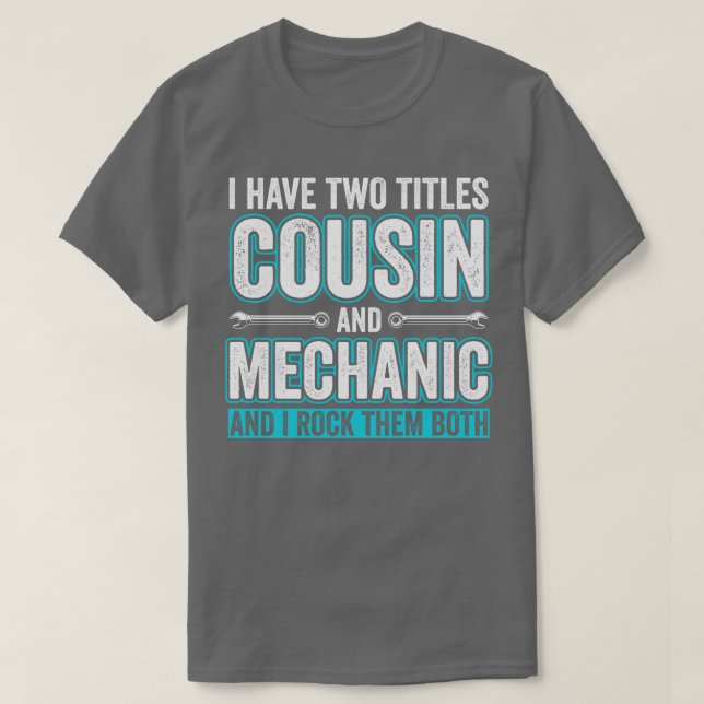Cousin und Mechanische Garage Fixierung Cousin T-Shirt (Design vorne)