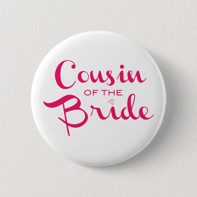 Cousin von Bride Pink White Button (Vorderseite)