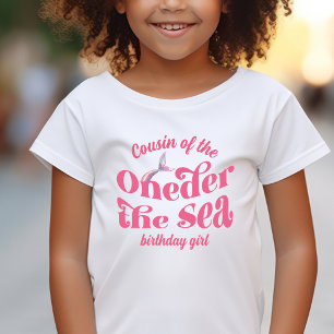 Cousin von Oneder die Meerjungfrau Geburtstagsmädc T-Shirt