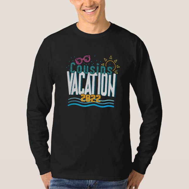 Cousins Beach Vacation 2022 Familienreise Matching T-Shirt (Vorderseite)