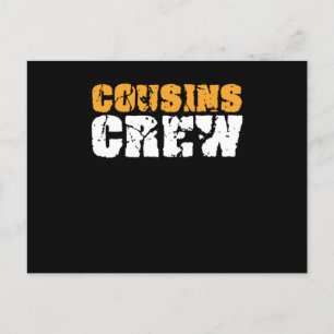 Cousins Crew Sister Brother Aunt Uncle Family Gift Postkarte