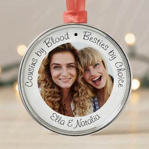 Cousins durch Blut Beste Freundinnen durch Wahl Fo Ornament Aus Metall