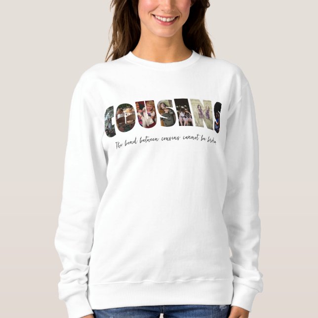 Cousins Foto Collage Sweatshirt (Vorderseite)