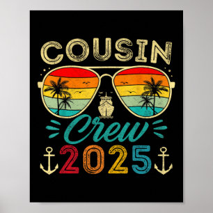 Cousins Kreuzfahrt 2025 Familie Gruppe Matching So Poster