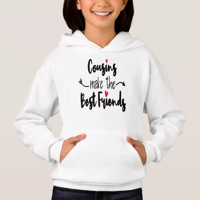  Cousins Make The Best Friends Kids  Hoodie (Vorderseite)