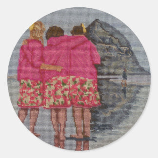 Cousins Needlepoint Runder Aufkleber