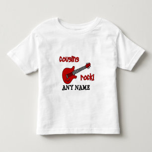 Cousins Rock mit Red Guitar Kleinkind T-shirt