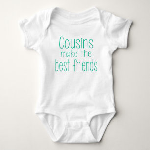 Cousins stellen die besten Freunde Baby Strampler