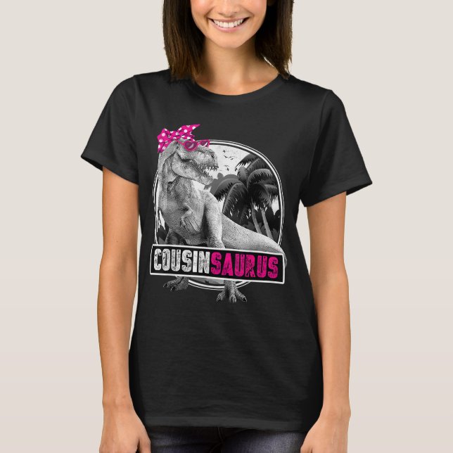 Cousinsaurus für Girls T-Rex-Cousin Dinosaur T-Shirt (Vorderseite)
