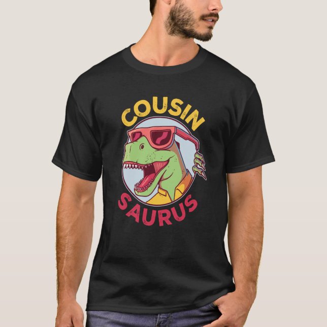 Cousinsaurus Rex Dinosaur Cousin Saurus Family Mat T-Shirt (Vorderseite)
